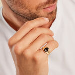 Chevali&egrave;re Giles Or Jaune Onyx Diamant - Chevali&egrave;res Homme | Marc Orian