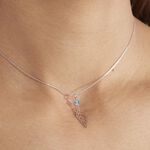 Collier Argent Blanc Angelika Pierres Synthetiques - Colliers ras du cou Femme | Marc Orian