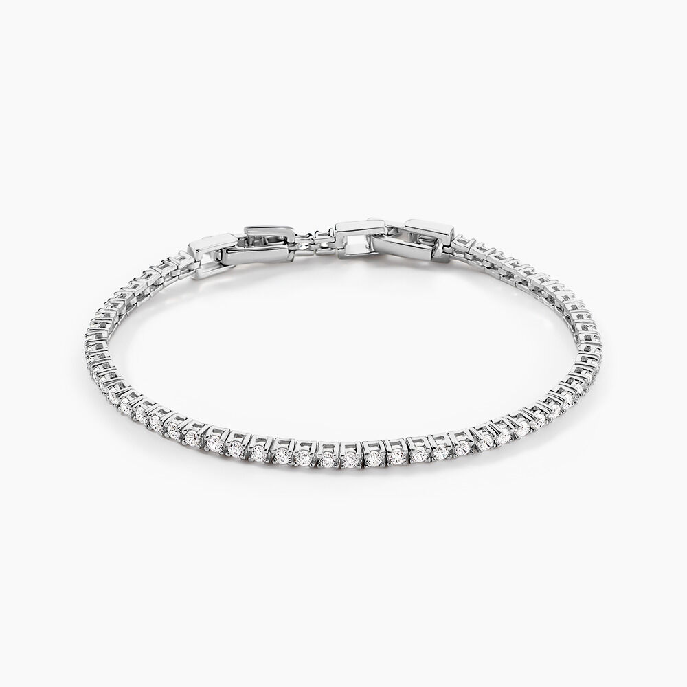 Bracelet Rio Tennis Argent Blanc Oxyde De Zirconium - Bracelets chaînes Femme | Marc Orian