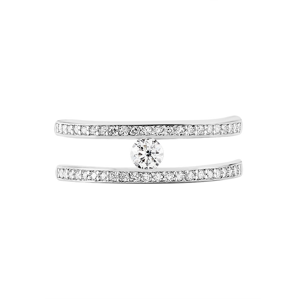 Bague Hermione Argent Blanc Oxyde De Zirconium - Bagues avec pierre Femme | Marc Orian