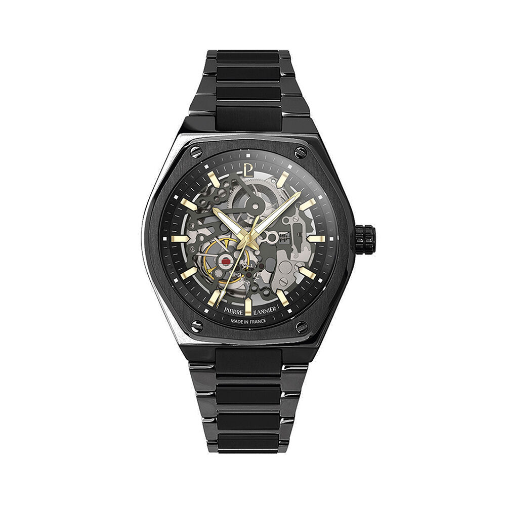 Montre Pierre Lannier Lannier Copilote Automatic Noir - Montres automatiques Homme | Marc Orian