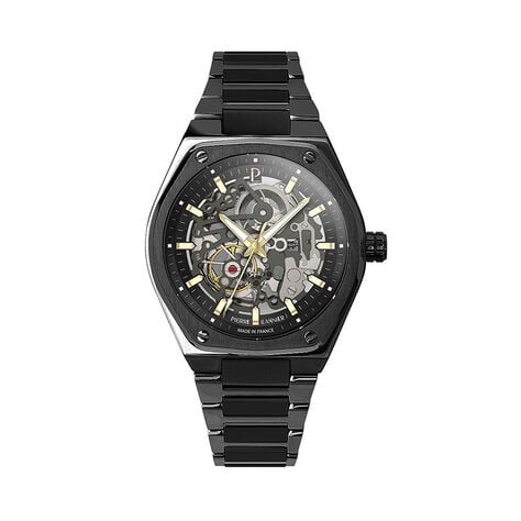 Montre Pierre Lannier Lannier Copilote Automatic Noir - Montres automatiques Homme | Marc Orian