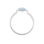 Bague Or Blanc Adrienne Topaze Oxydes De Zirconium - Bagues pierres fines Femme | Marc Orian