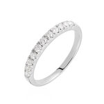Alliance Pristina Or Blanc Diamant - Alliances avec pierres Femme | Marc Orian