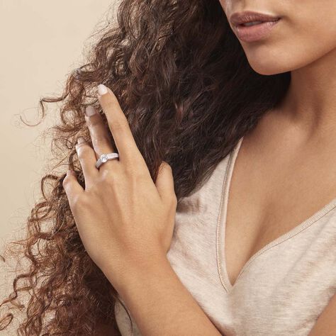 Bague Marilyn Argent Blanc Oxyde De Zirconium - Bagues Solitaire Femme | Marc Orian
