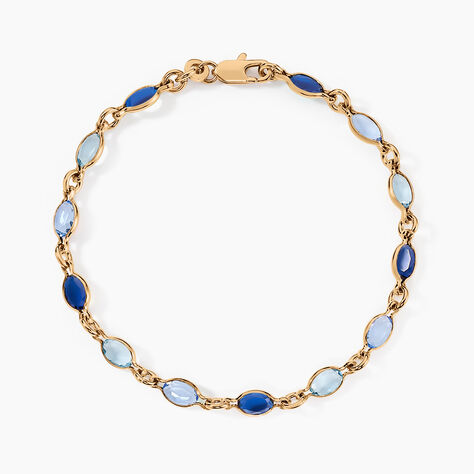 Bracelet Ilvaae Plaqué Or Jaune Pierre De Synthese - Bracelets chaînes Femme | Marc Orian