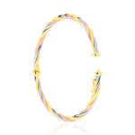 Bracelet Jonc Temani Or Tricolore - Bracelets joncs Femme | Marc Orian