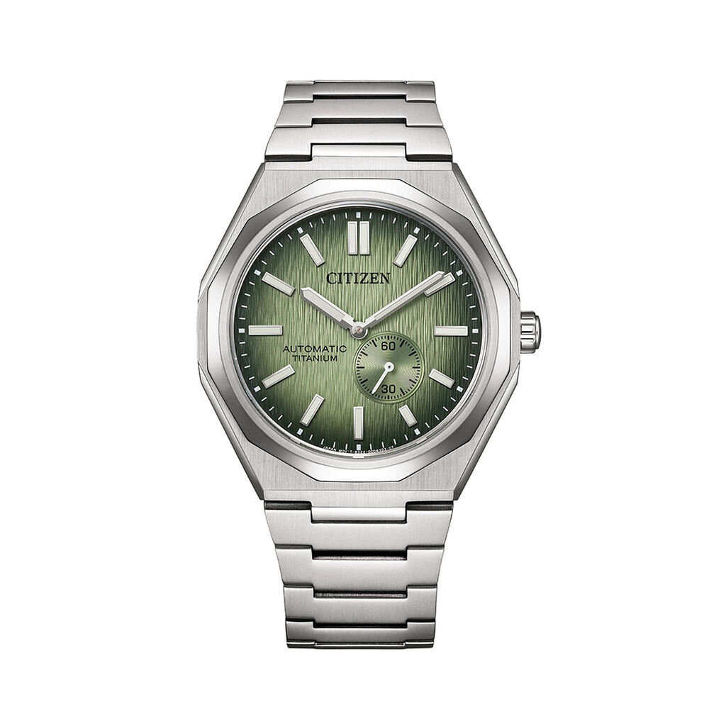 Montre Citizen Super Titanium Mechanical Zenshin Vert - Montres automatiques Homme | Marc Orian