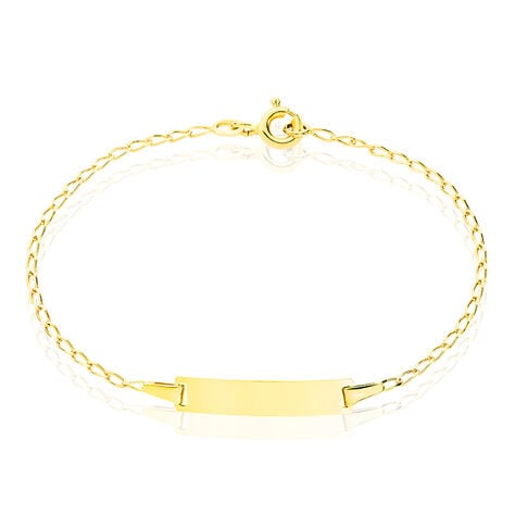 Bracelet Identité Estella Maille Cheval Or Jaune - Gourmettes Enfant | Marc Orian