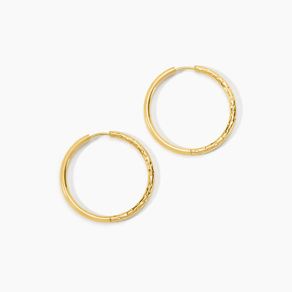 Cr&eacute;oles Loanne Acier Dor&eacute; - Cr&eacute;oles Femme | Marc Orian