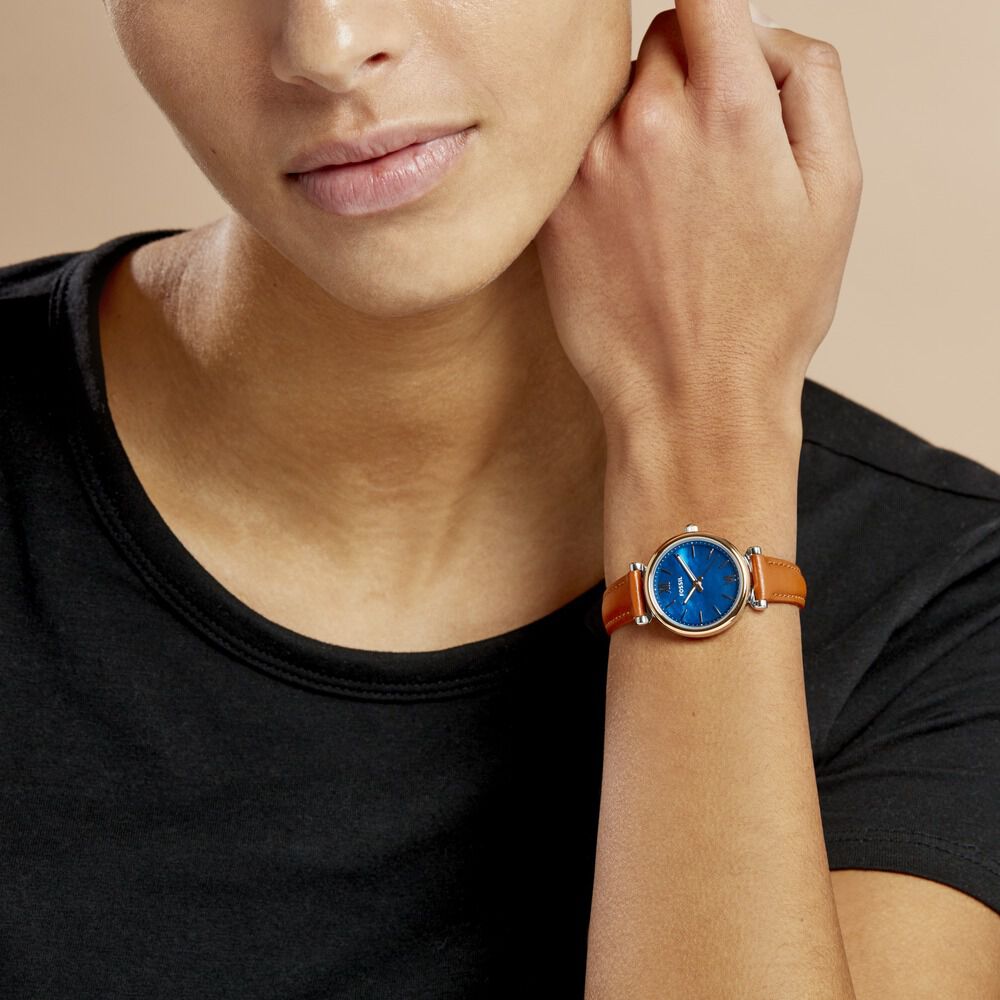 Montre Fossil Fsl Carlie Mini Bleu - HIMFBQB6070 • Marc Orian | Bijouterie  en ligne