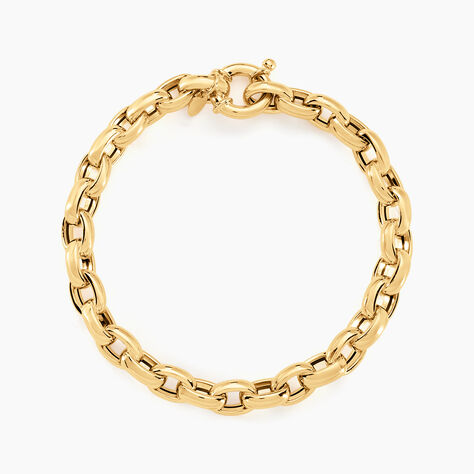 Bracelet Jodie Maille Jaseron Godronne Or Jaune - Bracelets mailles Femme | Marc Orian