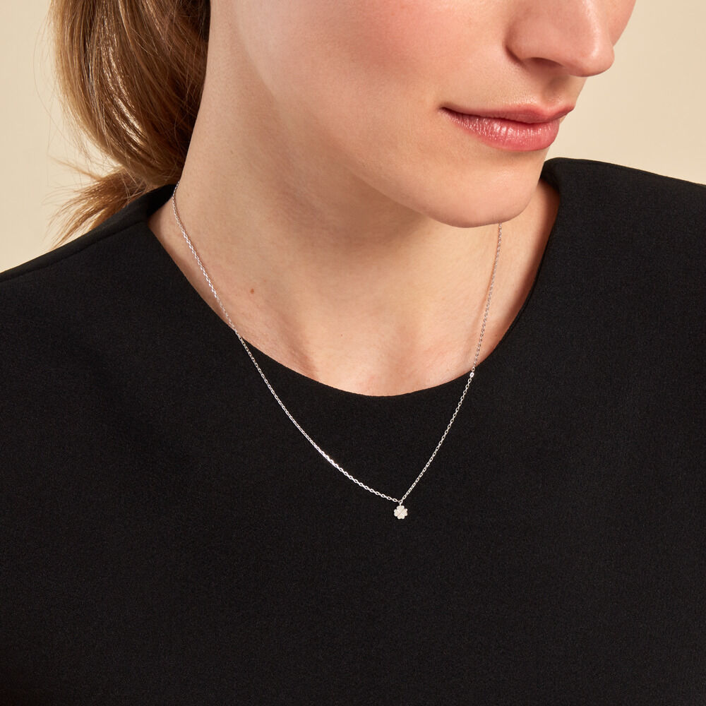 Collier Mayane Argent Blanc - Colliers Femme | Marc Orian