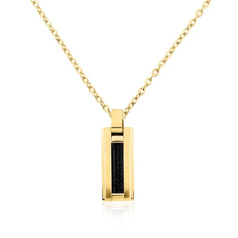 Collier Phebus Him Acier Jaune - Colliers fantaisie Homme | Marc Orian