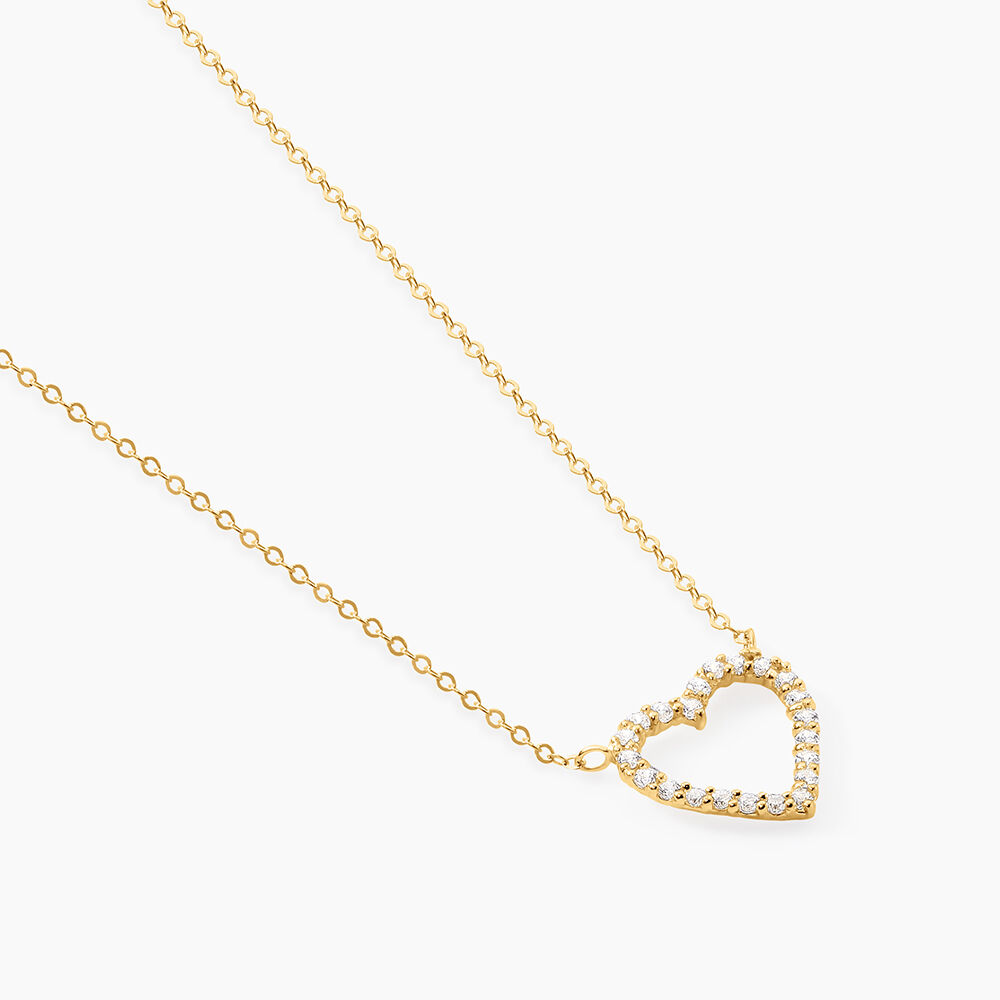 Collier Or Jaune Ansel Oxyde De Zirconium - Colliers avec pierres Femme | Marc Orian