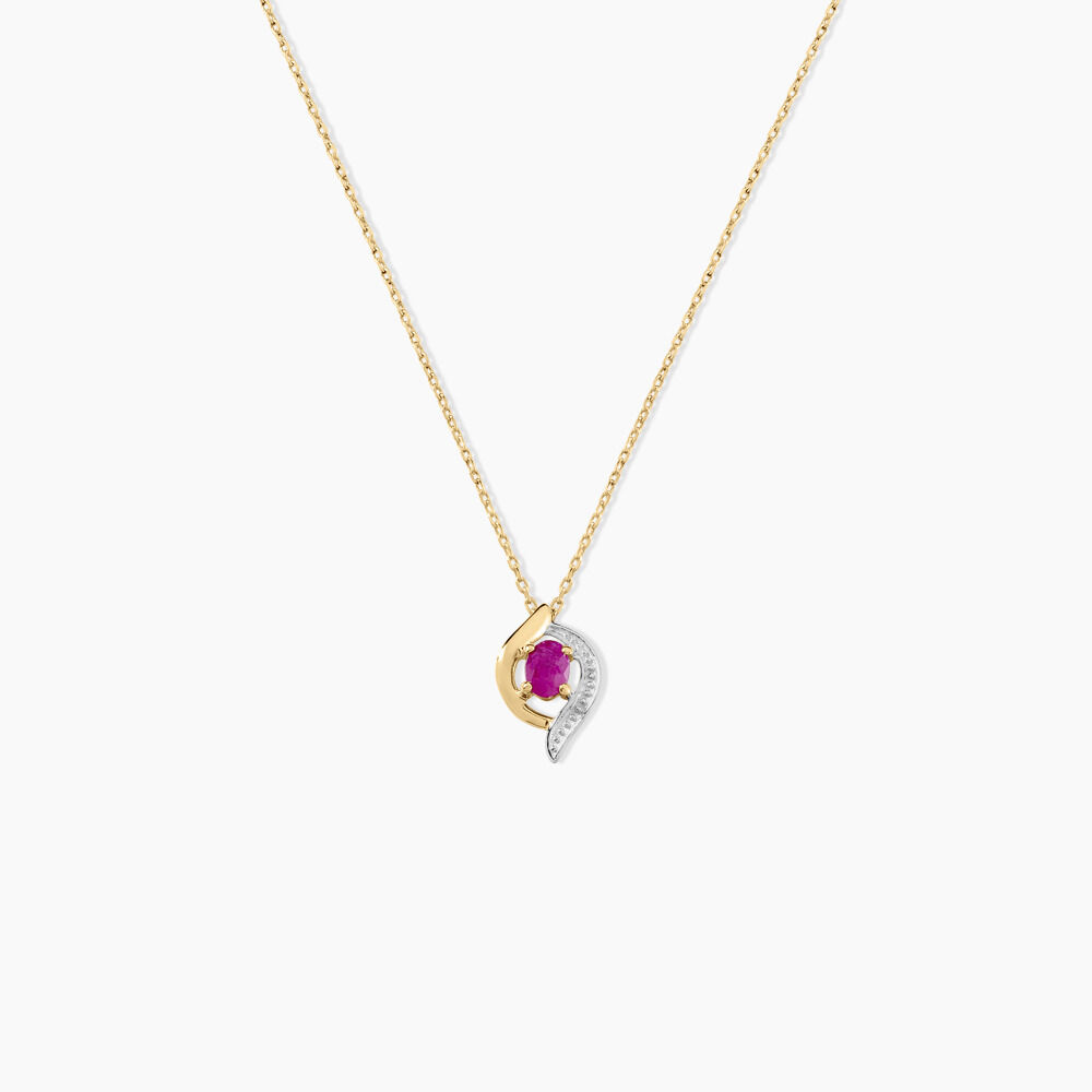 Collier Lydia Or Jaune Rubis - Colliers avec pierres Femme | Marc Orian