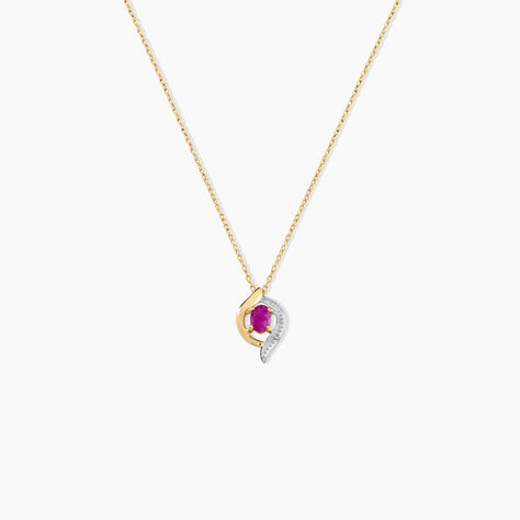 Collier Lydia Or Jaune Rubis - Colliers avec pierres Femme | Marc Orian