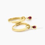 Cr&eacute;oles Poem Argent Jaune Rhodolite Oxyde De Zirconium - Cr&eacute;oles Femme | Marc Orian