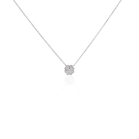Collier Ottilie Argent Blanc Oxyde De Zirconium - Colliers avec pierres Femme | Marc Orian