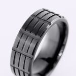 Bague Fabio Acier Noir - Bijoux fantaisie Homme | Marc Orian