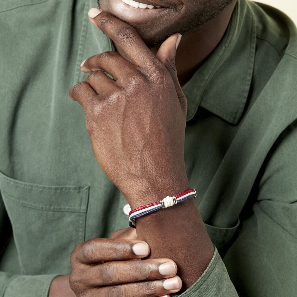 Bracelet Sylvianne Acier Blanc - Bracelets cordons Homme | Marc Orian