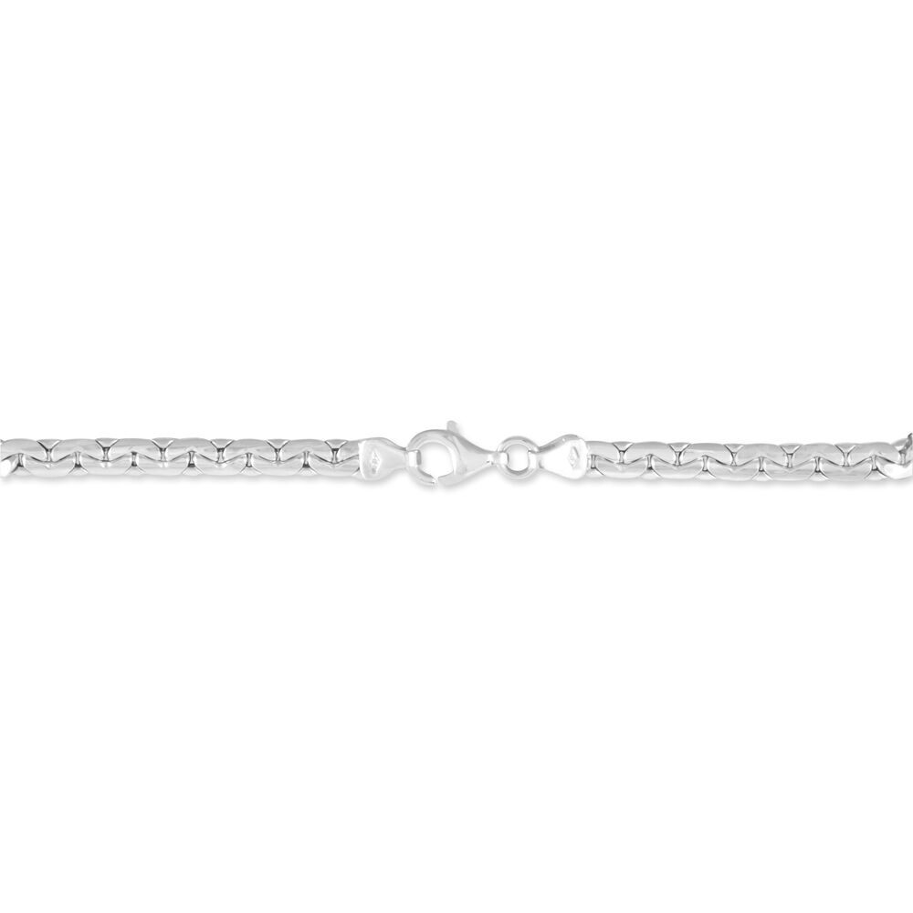 Bracelet Ivy Maille Haricot Or Blanc - Bracelets mailles Femme | Marc Orian