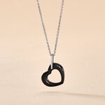 Collier Elodie Argent Blanc Oxyde De Zirconium Et C&eacute;ramique - Colliers avec pierres Femme | Marc Orian