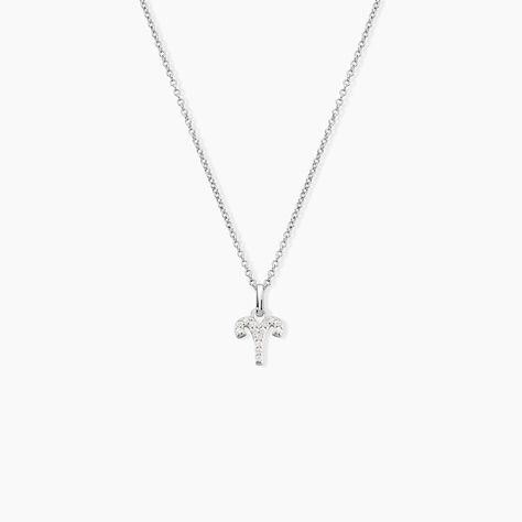Collier Astra Argent Blanc Oxyde De Zirconium - Colliers avec pierres Femme | Marc Orian