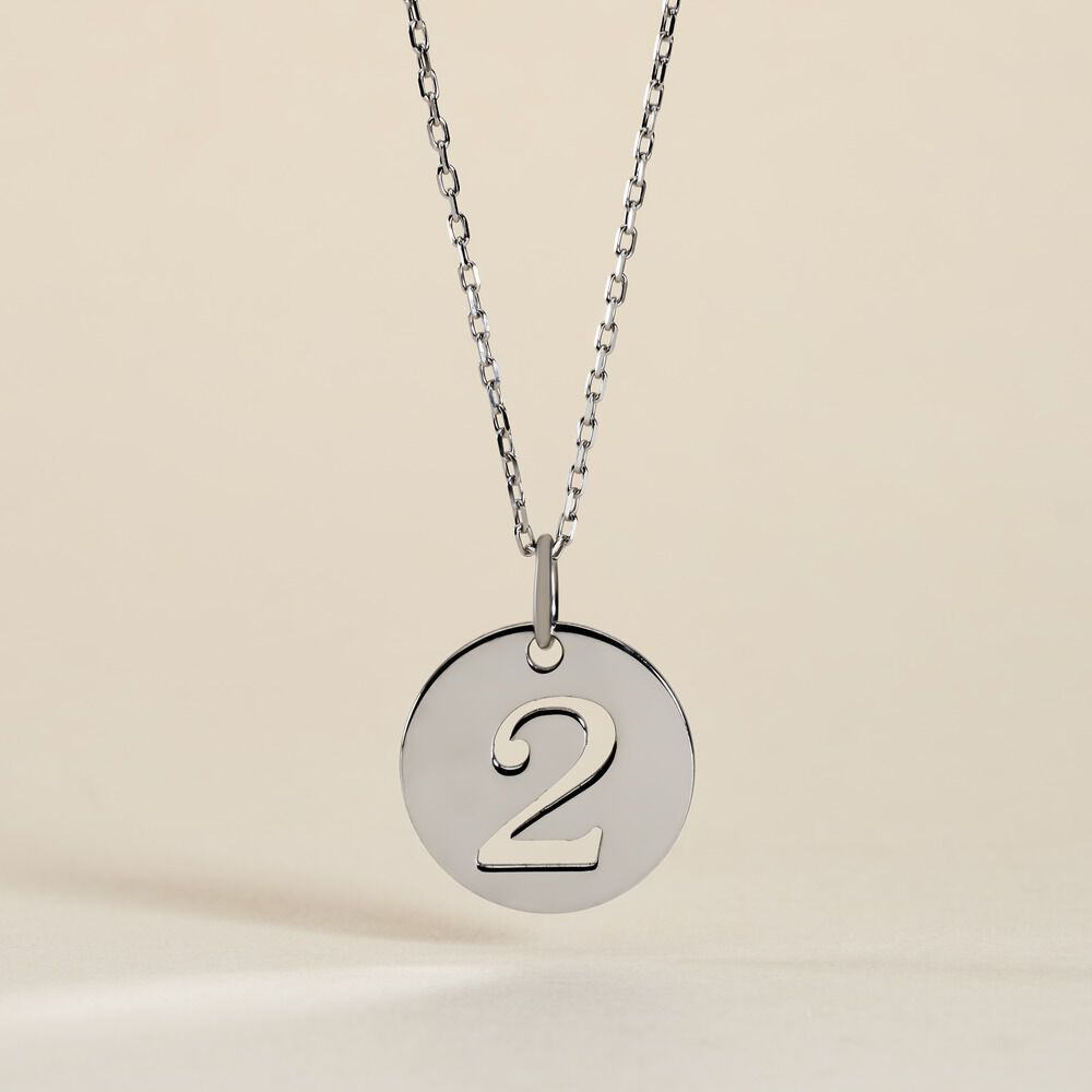 Pendentif Efiso Argent Blanc - Bijoux fantaisie Famille | Marc Orian