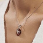 Collier Argent Blanc Aleina Ambre - Colliers avec pierres Femme | Marc Orian