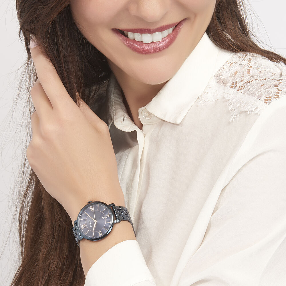 Montre Fossil Jacqueline Bleu - HIMFBQB5410 • Marc Orian | Bijouterie en  ligne