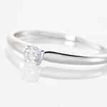 Bague Solitaire Flora Or Blanc Diamant - Solitaires Femme | Marc Orian