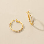 Cr&eacute;oles Sandrine Or Jaune Strass - Cr&eacute;oles Femme | Marc Orian