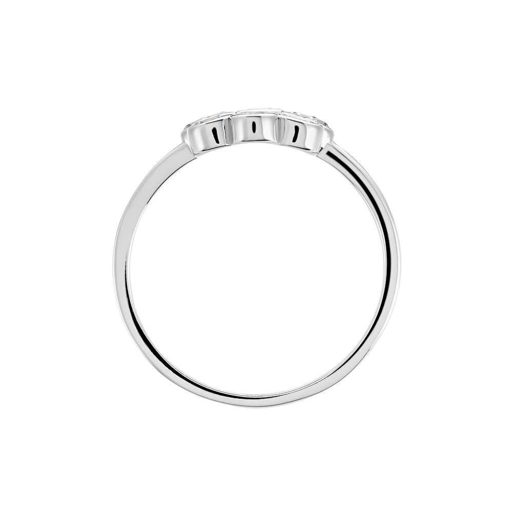 Bague Ryo Argent Blanc Oxyde De Zirconium - Bagues avec pierre Femme | Marc Orian