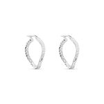 Cr&eacute;oles Moheli Argent Blanc - Cr&eacute;oles Femme | Marc Orian