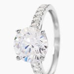 Bague Solitaire Terese Or Blanc Oxyde De Zirconium - Solitaires Femme | Marc Orian