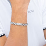 Bracelet Boss Archer Acier Blanc - Bracelets cha&icirc;nes Homme | Marc Orian