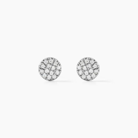 Boucles D'oreilles Puces Teani Or Jaune Diamant - Puces Femme | Marc Orian