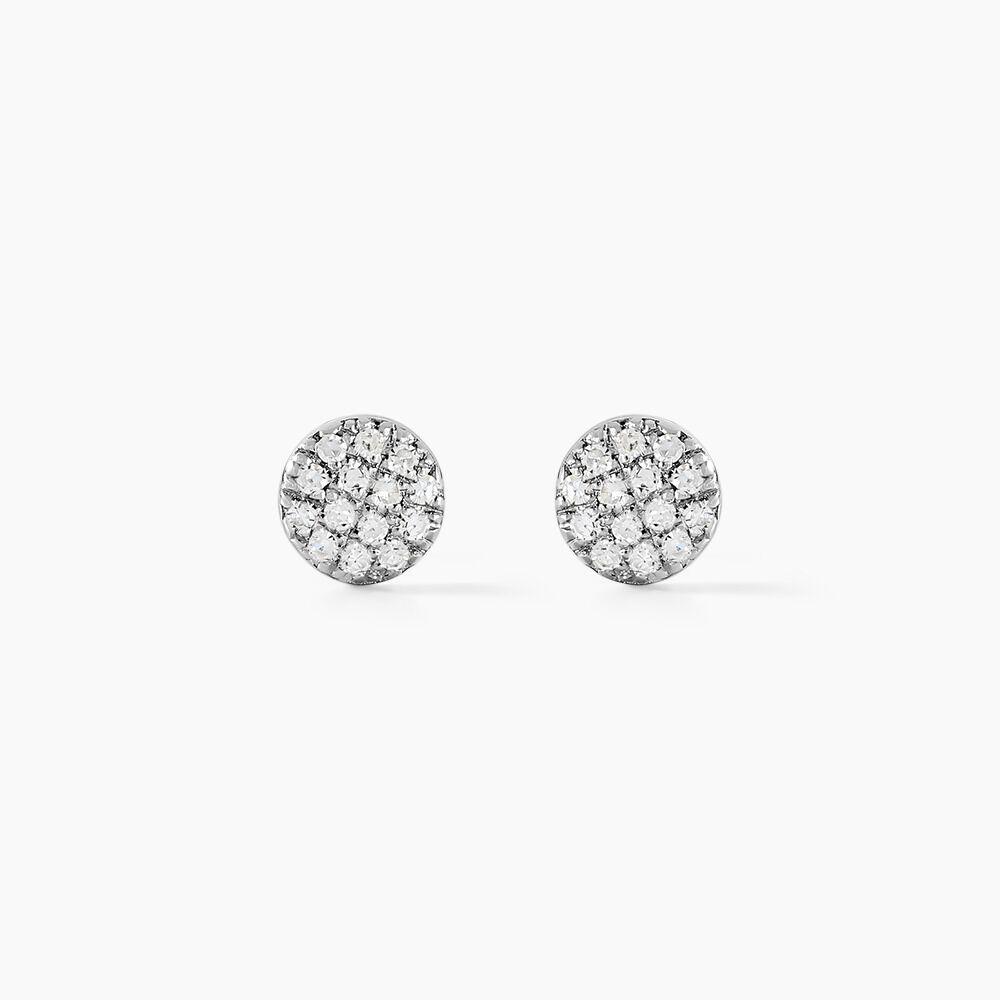 Boucles D'oreilles Puces Teani Or Jaune Diamant - Puces Femme | Marc Orian