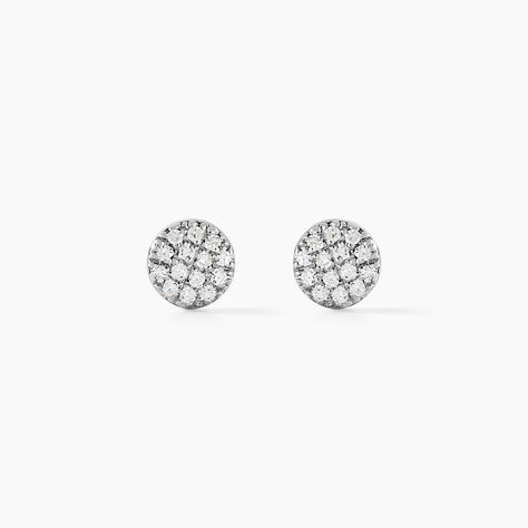 Boucles D'oreilles Puces Teani Or Jaune Diamant - Puces Femme | Marc Orian
