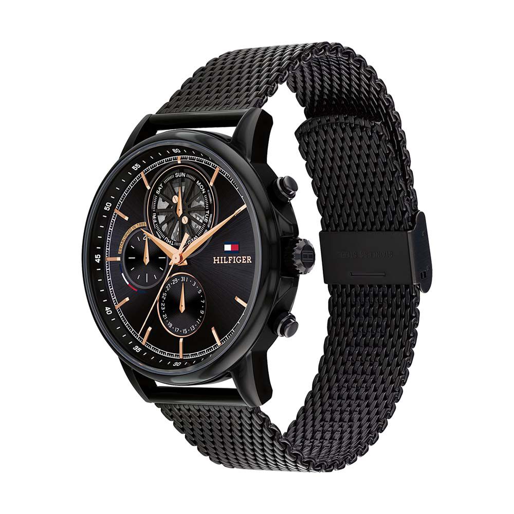 Montre Tommy Hilfiger Stewart Noir - Montres &eacute;tanches Homme | Marc Orian