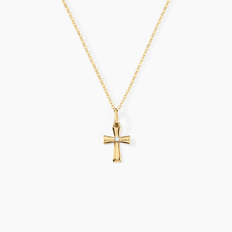 Collier Cobeia Or Jaune Oxyde De Zirconium - Colliers avec pierres Femme | Marc Orian