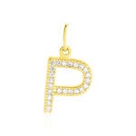 Pendentif Lettre P Or Jaune Oxyde - Pendentifs Famille | Marc Orian