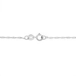 Cha&icirc;ne Imanie Maille Singapour Or Blanc - Chaines Femme | Marc Orian