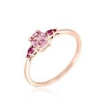 Bague Rainbow Argent Rose Oxyde De Zirconium - Bijoux fantaisie Femme | Marc Orian