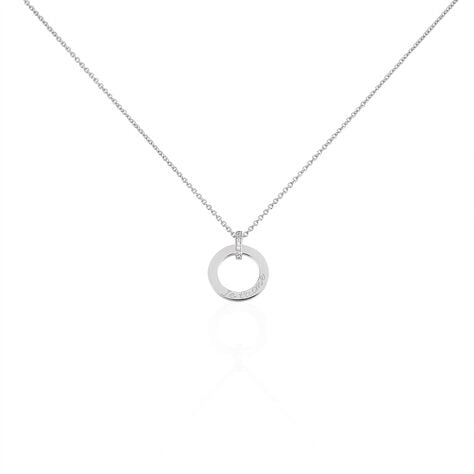 Collier Desirat Argent Blanc Oxyde De Zirconium - Colliers avec pierres Femme | Marc Orian
