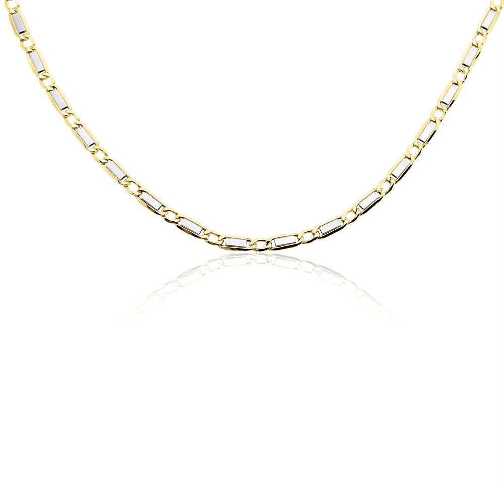 Collier Danae Plaquette Or Bicolore - Chaines Homme | Marc Orian