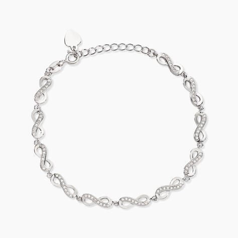 Bracelet Anka Argent Blanc Oxyde De Zirconium - Bracelets cha&icirc;nes Femme | Marc Orian