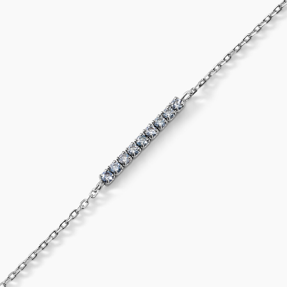 Bracelet Rio Tennis Argent Blanc Oxyde De Zirconium - Bracelets chaînes Femme | Marc Orian