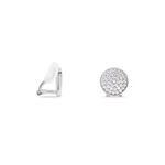 Boucles D'oreilles Puces Darwin Argent Blanc Oxyde - Puces Femme | Marc Orian